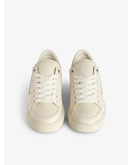 Zadig & Voltaire Natural Low-Top Fly On Trainers