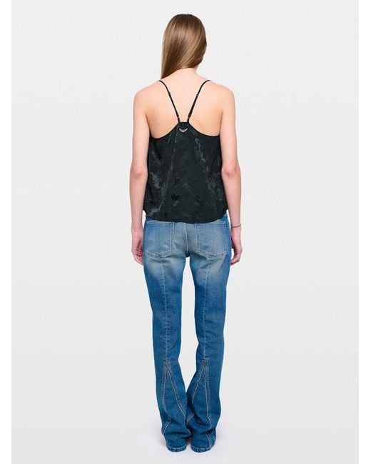 Zadig & Voltaire Black Cespa Camisole 100% Silk