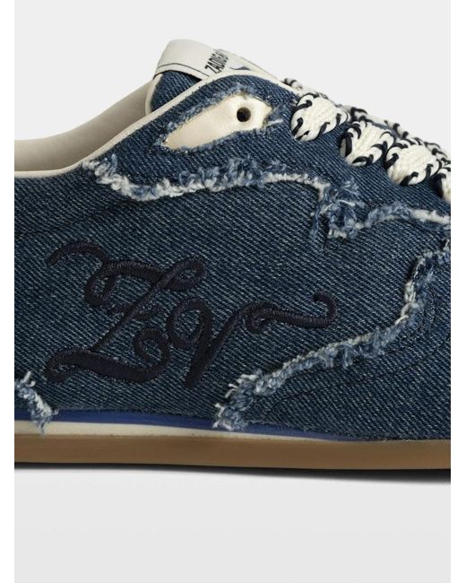 Zadig & Voltaire Blue Trainers Zv Dance