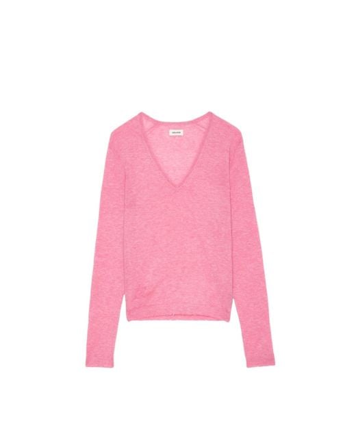 Zadig & Voltaire Multicolor Rivy Jumper 100% Cashmere