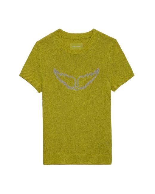 Zadig & Voltaire Green Sorly Wings Jumper