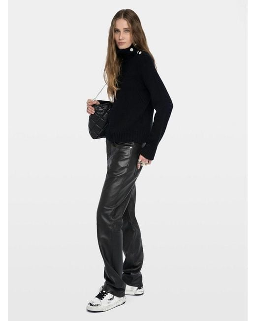 Zadig & Voltaire Black Nalma 100% Cashmere Jumper