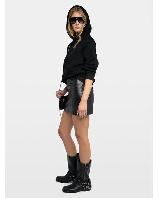 Zadig & Voltaire Black Georgy Diamante Wings Sweatshirt