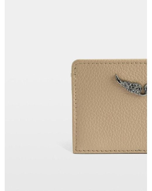 Zadig & Voltaire White Zv Pass Card Holder