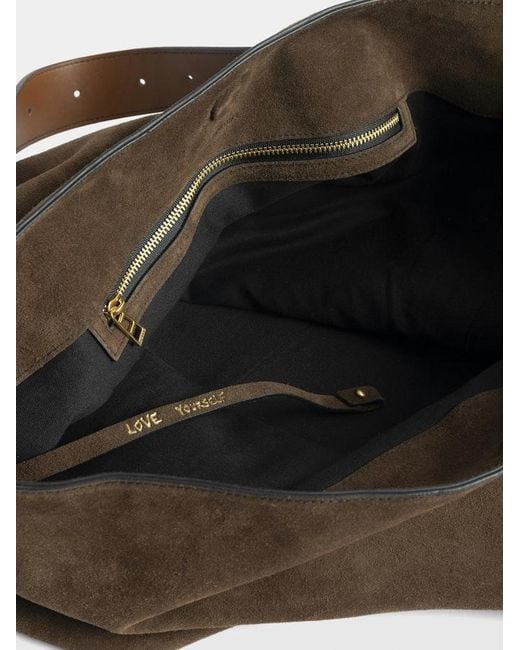Zadig & Voltaire Black Jane Hobo Xl Suede Bag