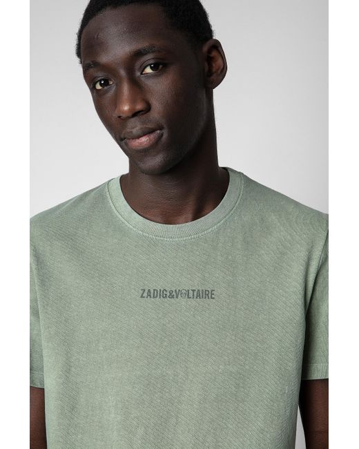 Zadig & Voltaire Ted T-shirt in Green for Men | Lyst UK
