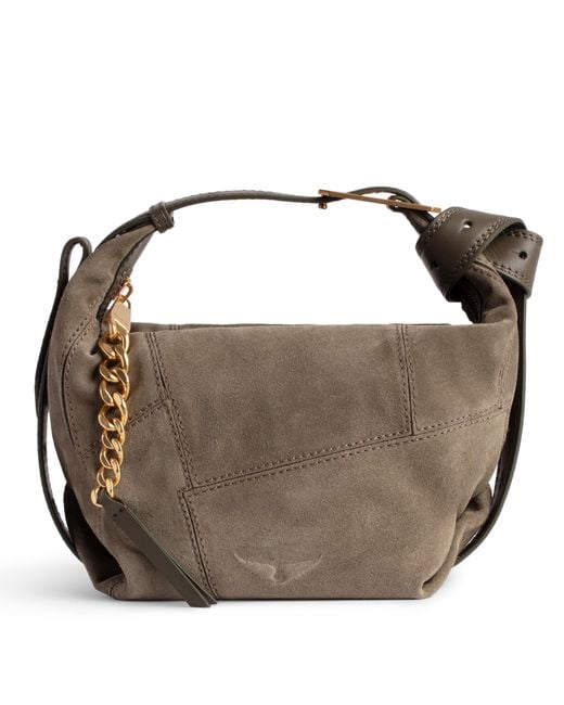 Sac le cecilia suede patchwork Zadig & Voltaire en coloris Brown