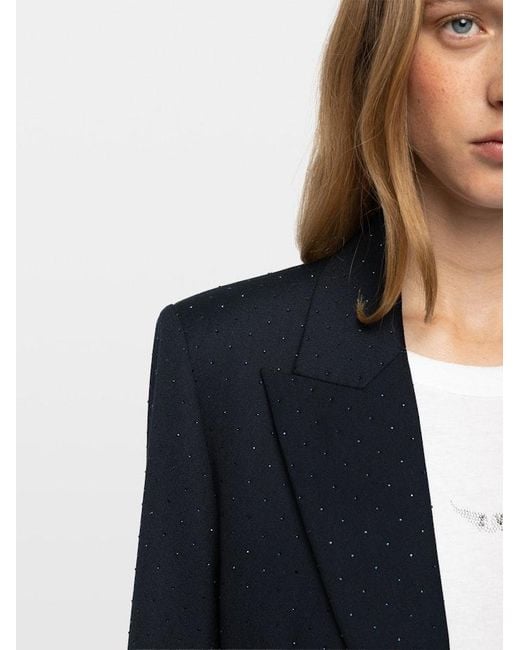 Zadig & Voltaire Blue Vavy Blazer
