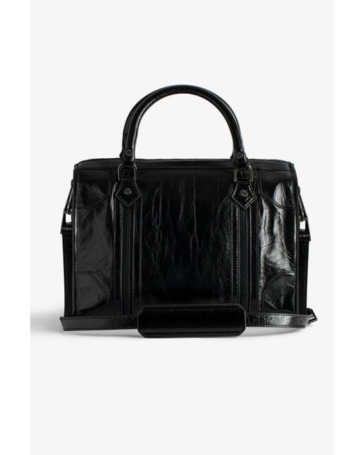 Zadig Voltaire Sunny Medium 2 Vintage Patent Bag in Black Lyst UK