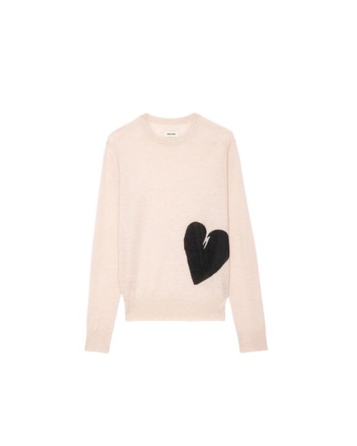 Zadig & Voltaire Pink Pravis Jumper 100% Cashmere