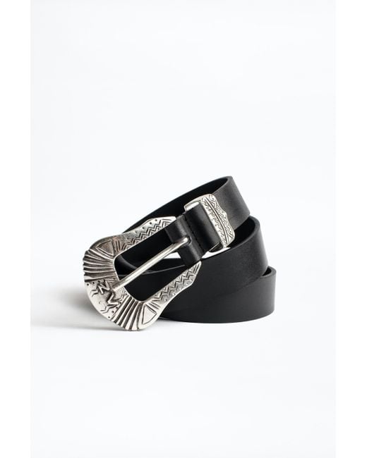 Ceinture alton Zadig & Voltaire en coloris Noir | Lyst