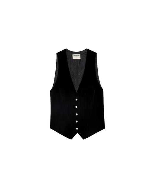 Zadig & Voltaire Black Velvet Emaux Blazer