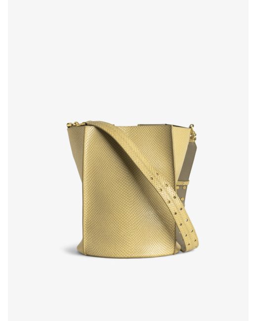 Zadig & Voltaire Natural Borderline Bucket Tasche Xl