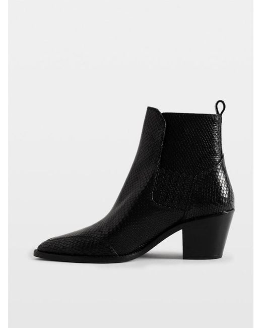 Zadig & Voltaire Black Tyler Soft Wild Ankle Boots