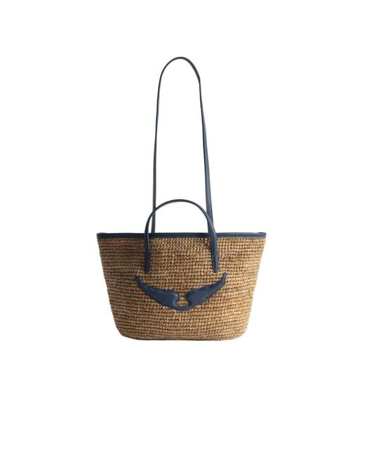 Zadig & Voltaire White Mini Wings Basket Bag