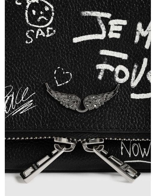 Zadig & Voltaire Black Rock Mini Arty Tag Clutch