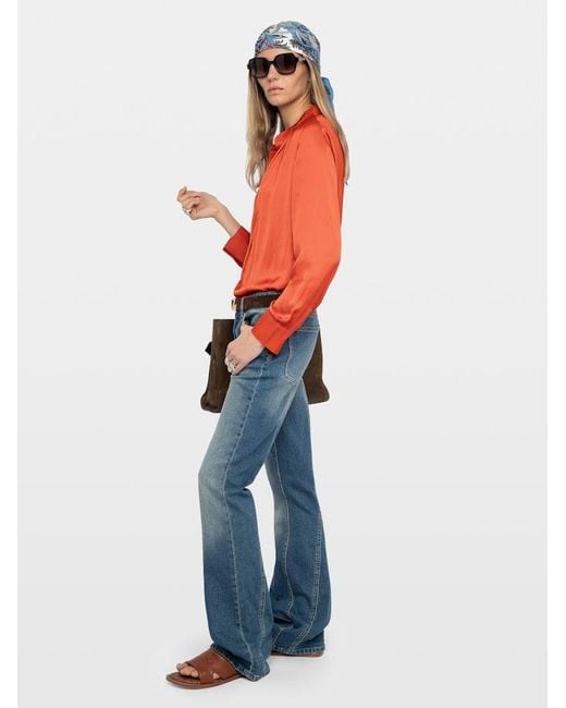 Zadig & Voltaire Orange Tink Shirt