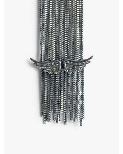 Zadig & Voltaire Gray Rock Star Bracelet
