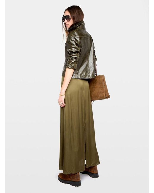 Zadig & Voltaire Multicolor Jimeno Satin Skirt