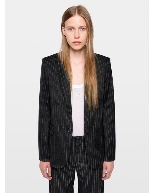 Zadig & Voltaire Black Valser Blazer