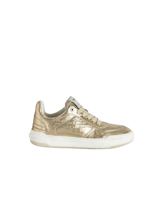 Zadig & Voltaire White Low-Top Wings Trainers