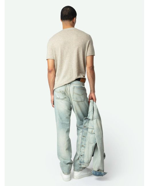 Pull jimmy 100% cachemire Zadig & Voltaire pour homme en coloris Gray