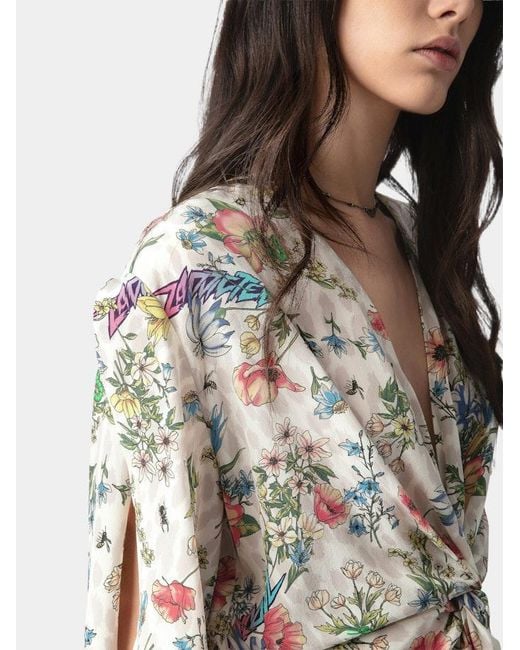 Zadig & Voltaire Green Rozom Silk Dress