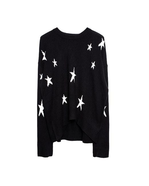 Round-neck knitwear Zadig & Voltaire de color Black