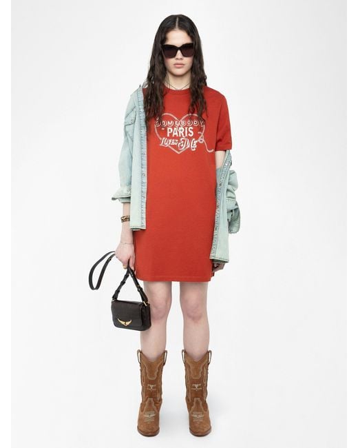 Zadig & Voltaire Red Dima Dress