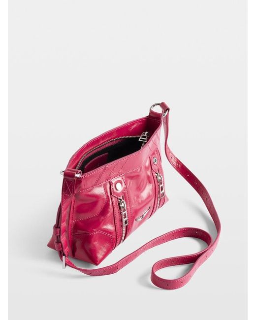 Zadig & Voltaire Pink Sunny Mood Vintage Patent Bag