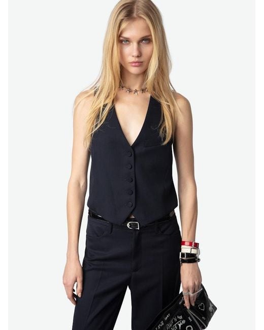 Zadig & Voltaire Blue Emaux Blazer 100% Wool