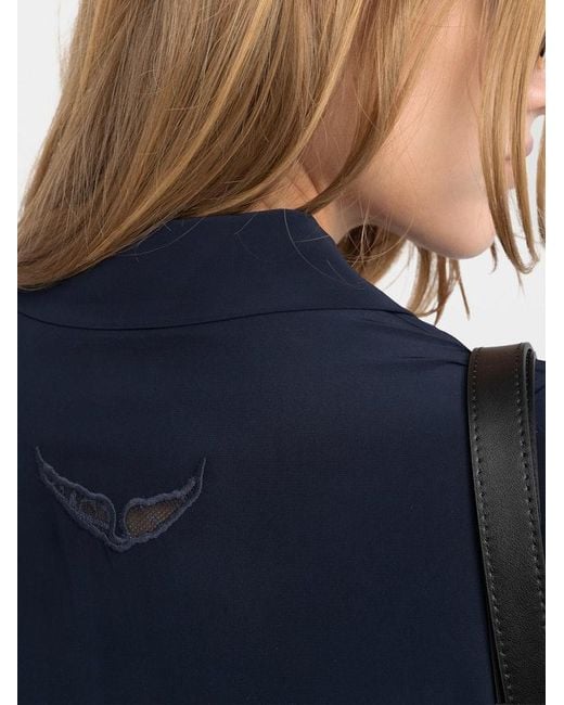Zadig & Voltaire Blue Thely Shirt