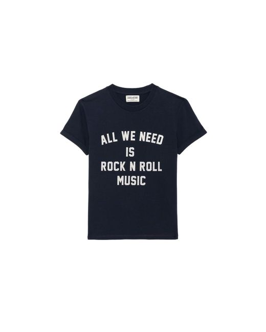 Zadig & Voltaire Blue Walko T-Shirt