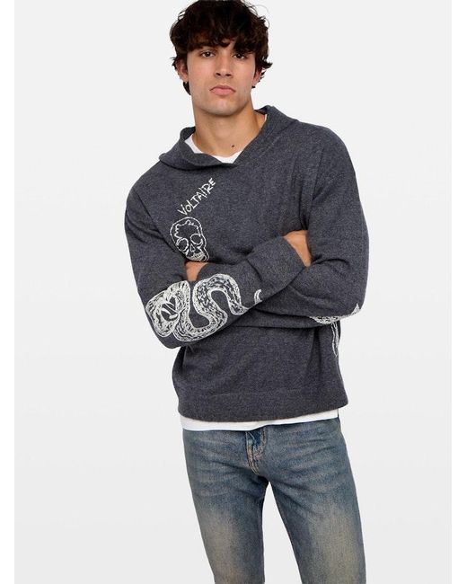 Zadig & Voltaire Blue Malay Jumper for men