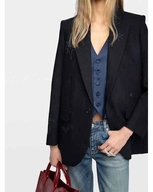 Zadig & Voltaire Blue Vival Blazer