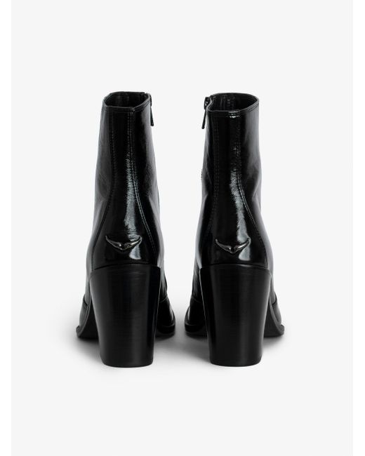 Zadig & Voltaire Black Preiser Ankle Boots