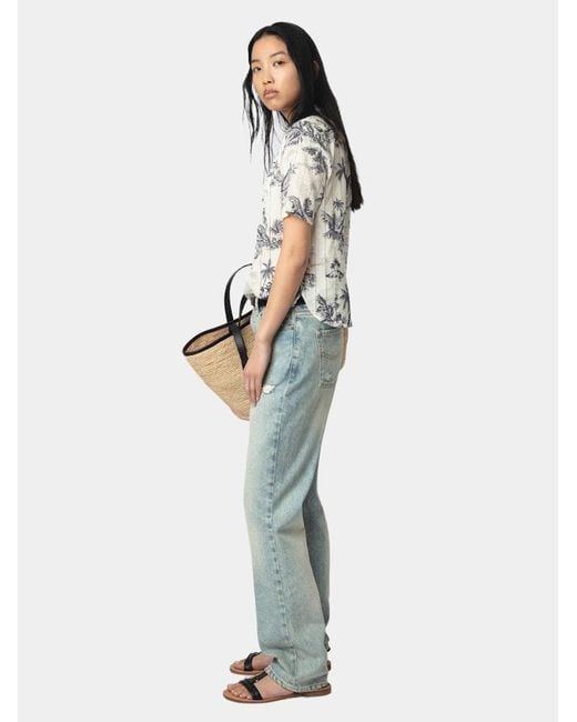 Zadig & Voltaire White Top Topher