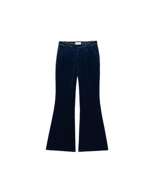 Zadig & Voltaire Blue Prevy Velvet Trousers