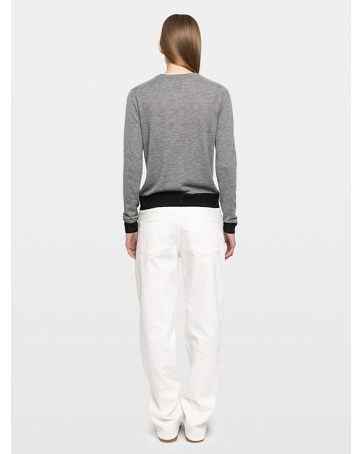 Zadig & Voltaire Gray Missya Cardigan 100% Cashmere