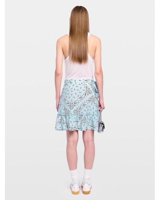 Zadig & Voltaire Blue Jupiter Skirt