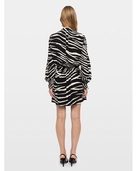 Zadig & Voltaire Black Rayados Dress