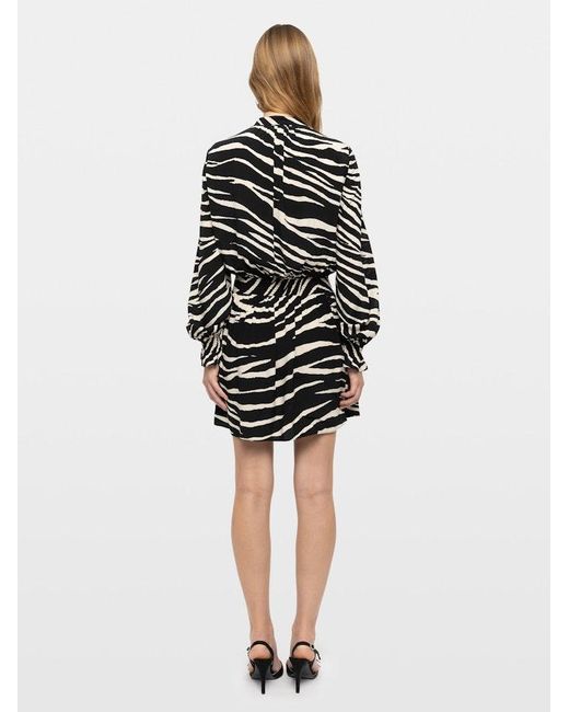 Zadig & Voltaire Black Rayados Dress