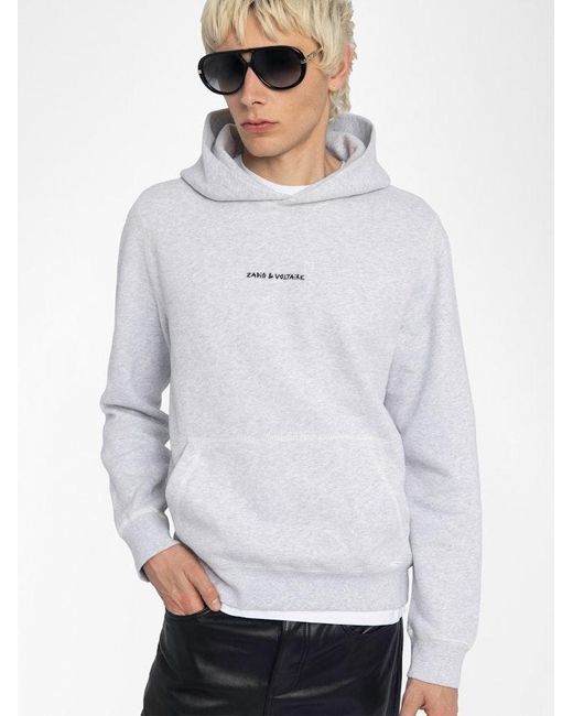 Zadig & Voltaire White Sweatshirt Sanchi for men