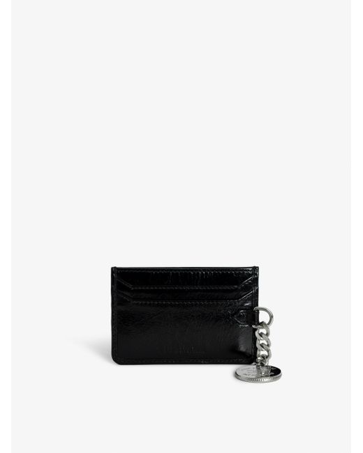 Zadig & Voltaire Black Sunny Pass Card Holder