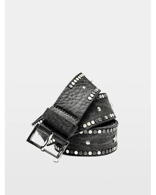 Zadig & Voltaire Black Starlight Belt