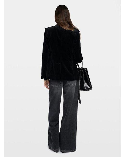 Zadig & Voltaire Black Vavy Velvet Blazer