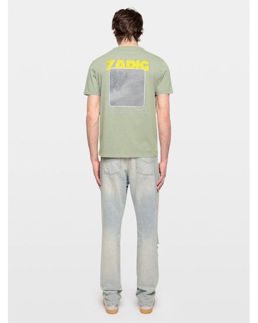 Zadig & Voltaire Green Tommy T-Shirt for men