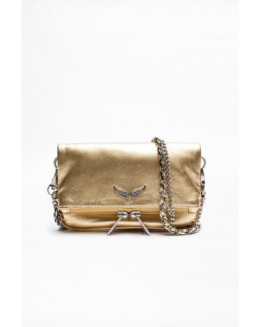 Pochette rock nano disco Zadig & Voltaire en coloris Metallic