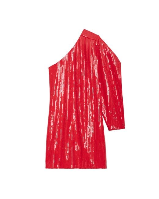 Zadig & Voltaire Red Kleid Roely Pailletten