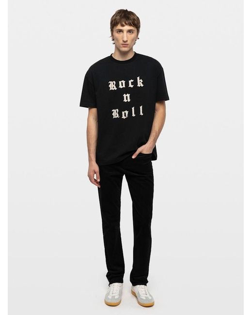 Zadig & Voltaire Black Teddy T-Shirt for men